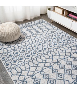 Jonathany Santa Monica SMB130C Ivory/Blue Area Rug 3 ft. 1 in. X 5 ft. Rectangle