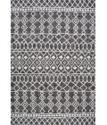 SANTA MONICA Area Rug Kafel Tribal Bohemian Black/Ivory 3 ft. x 5 ft. Indoor/Outdoor Area Rug