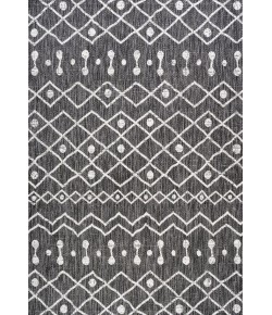 Jonathany Santa Monica SMB131E Black/Ivory Area Rug 7 ft. 9 in. X 10 ft. Rectangle