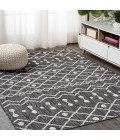 Nokat Tribal Bohemian Black/Ivory 8 ft. x 10 ft. Indoor/Outdoor Area Rug