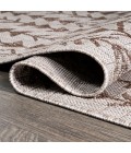 Tokay Bohemian Geometric Beige/Brown 2 ft. x 8 ft. Indoor/Outdoor Runner Rug