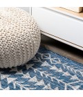 Tokay Bohemian Geometric Blue/Ivory 2 ft. x 10 ft. Indoor/Outdoor Runner Rug