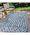 Tokay Bohemian Geometric Blue/Ivory 8 ft. x 10 ft. Indoor/Outdoor Area Rug