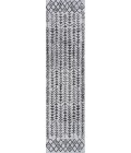 SANTA MONICA Area Rug Tokay Bohemian Geometric Ivory/Black 2 ft. x 10 ft. Indoor/Outdoor Runner Rug