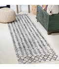 SANTA MONICA Area Rug Tokay Bohemian Geometric Ivory/Black 2 ft. x 10 ft. Indoor/Outdoor Runner Rug