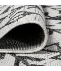 SANTA MONICA Area Rug Tokay Bohemian Geometric Ivory/Black 2 ft. x 10 ft. Indoor/Outdoor Runner Rug