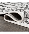 SANTA MONICA Area Rug Tokay Bohemian Geometric Ivory/Black 2 ft. x 10 ft. Indoor/Outdoor Runner Rug