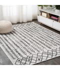 SANTA MONICA Area Rug Tokay Bohemian Geometric Ivory/Black 3 ft. x 5 ft. Indoor/Outdoor Area Rug