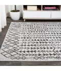 SANTA MONICA Area Rug Tokay Bohemian Geometric Ivory/Black 3 ft. x 5 ft. Indoor/Outdoor Area Rug