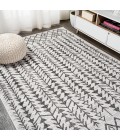 SANTA MONICA Area Rug Tokay Bohemian Geometric Ivory/Black 3 ft. x 5 ft. Indoor/Outdoor Area Rug