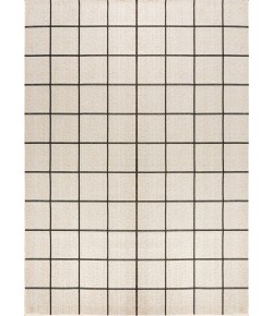 Jonathany Santa Monica SMB200A Cream/Black Area Rug 3 ft. X 5 ft. Rectangle