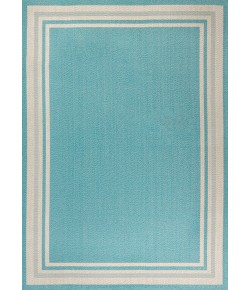 Jonathany Santa Monica SMB201B Aqua/Beige Area Rug 4 ft. X 6 ft. Rectangle