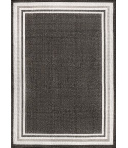 Jonathany Santa Monica SMB201C Black/Cream Area Rug 5 ft. 3 in. X 7 ft. 7 in. Rectangle