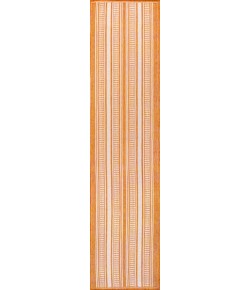 Jonathany Santa Monica SMB202C Orange/Cream Area Rug 2 ft. X 8 ft. Runner