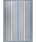 SANTA MONICA Area Rug Haynes Modern Double Stripe Blue/Light Gray 5 ft. x 8 ft. Indoor/Outdoor Area Rug