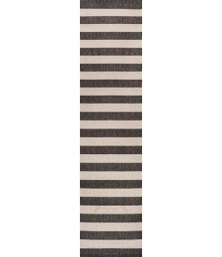 Jonathany Santa Monica SMB203B Black/Beige Area Rug 2 ft. X 8 ft. Runner
