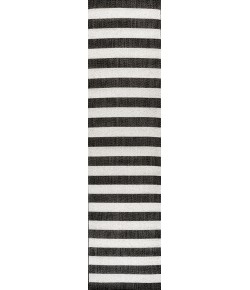 Jonathany Santa Monica SMB203C Black/Cream Area Rug 2 ft. X 8 ft. Runner