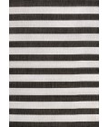 Negril Two-Tone Wide Stripe Black/Cream 3 ft. x 5 ft. Indoor/Outdoor Area Rug