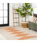 SANTA MONICA Area Rug Vinales Diamond Stripe Beige/Orange 3 ft. x 5 ft. Indoor/Outdoor Area Rug