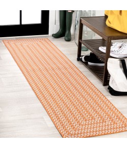 Jonathany Santa Monica SMB206C Orange/Cream Area Rug 2 ft. X 8 ft. Runner