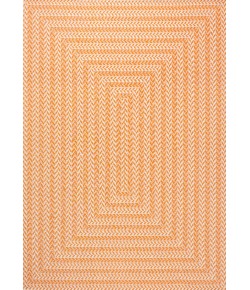 Jonathany Santa Monica SMB206C Orange/Cream Area Rug 7 ft. 10 in. X 10 ft. Rectangle