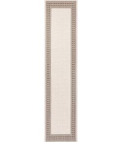 Jonathany Santa Monica SMB207B Cream/Black Area Rug 2 ft. X 8 ft. Runner