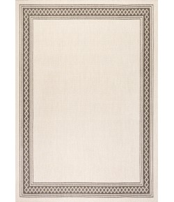 Jonathany Santa Monica SMB207B Cream/Black Area Rug 2 ft. 11 in. X 5 ft. Rectangle
