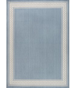 Jonathany Santa Monica SMB207C Blue/Cream Area Rug 3 ft. 11 in. X 6 ft. Rectangle