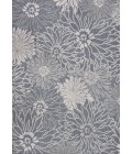 Bahamas Modern All-Over Floral Navy/Gray 3 ft. x 5 ft. Indoor/Outdoor Area Rug