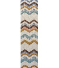Jonathany Santa Theresa SNT101A Multi/Cream Area Rug 2 ft. 2 in. X 8 ft. Runner