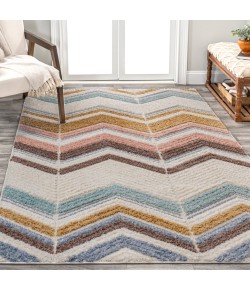 Jonathany Santa Theresa SNT101A Multi/Cream Area Rug 3 ft. 11 in. X 6 ft. Rectangle