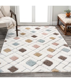 Jonathany Santa Theresa SNT103A Multi/Cream Area Rug 5 ft. 3 in. X 7 ft. 7 in. Rectangle