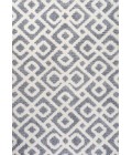 SANTA THERESA Area Rug Astrid Retro Trellis High-Low Cream/Gray 4 ft. x 6 ft. Area Rug