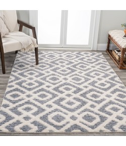 Jonathany Santa Theresa SNT103B Cream/Gray Area Rug 3 ft. 11 in. X 6 ft. Rectangle