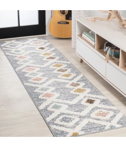 Jonathany Santa Theresa SNT104A Multi/Gray Area Rug 2 ft. 2 in. X 8 ft. Runner