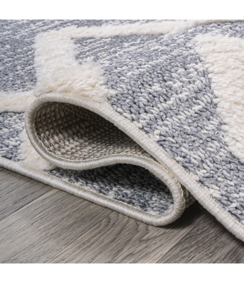 Monique Trellis High-Low Multi/Gray 2 ft. x 8 ft. Runner Rug