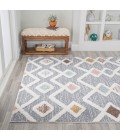 Monique Trellis High-Low Multi/Gray 4 ft. x 6 ft. Area Rug