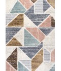 Aileen Geometric Scandi Colorblock Carved Multi 3 ft. x 5 ft. Area Rug