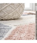 Aileen Geometric Scandi Colorblock Carved Multi 3 ft. x 5 ft. Area Rug