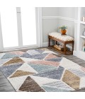 Aileen Geometric Scandi Colorblock Carved Multi 3 ft. x 5 ft. Area Rug