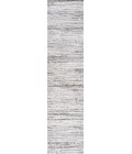 SILK ORCHID Area Rug Loom Modern Strie' Gray/Black 2 ft. x 8 ft. Runner Rug