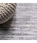 SILK ORCHID Area Rug Loom Modern Strie' Gray/Black 3 ft. x 5 ft. Area Rug