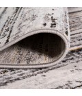 SILK ORCHID Area Rug Loom Modern Strie' Gray/Black 3 ft. x 5 ft. Area Rug