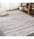 SILK ORCHID Area Rug Loom Modern Strie' Gray/Black 3 ft. x 5 ft. Area Rug