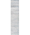 SILK ORCHID Area Rug Loom Modern Strie' Gray/Turquoise 2 ft. x 10 ft. Runner Rug