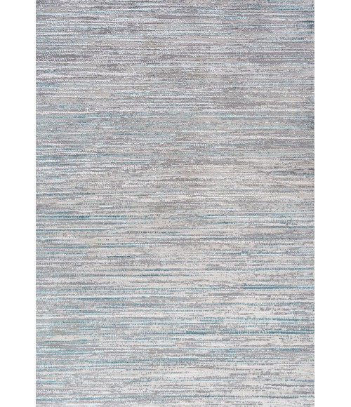 SILK ORCHID Area Rug Loom Modern Strie' Gray/Turquoise 3 ft. x 5 ft. Area Rug