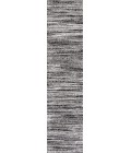 Loom Modern Strie' Black/Gray 2 ft. x 8 ft. Runner Rug