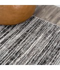 Loom Modern Strie' Black/Gray 4 ft. x 6 ft. Area Rug