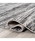 Loom Modern Strie' Black/Gray 2 ft. x 8 ft. Runner Rug