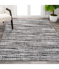 Loom Modern Strie' Black/Gray 4 ft. x 6 ft. Area Rug
